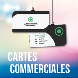 Cartes commerciales avec et sans pelliculage - 