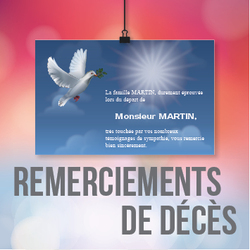 Remerciements de dcs - 